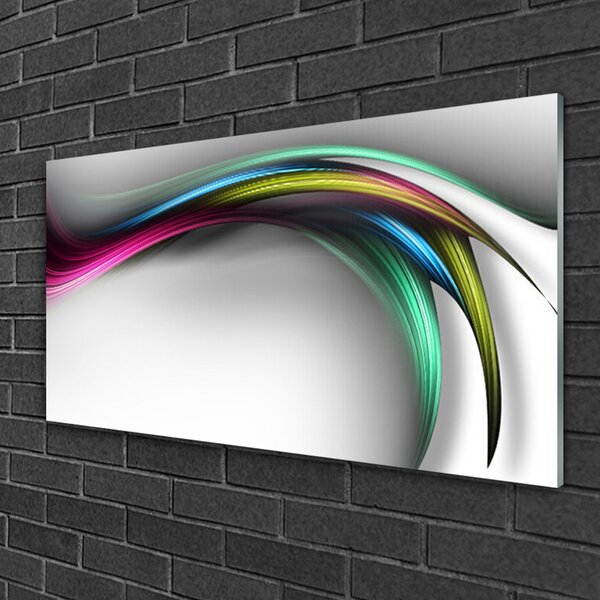 Quadro in vetro Grafica astratta 100x50 cm 2 appendini