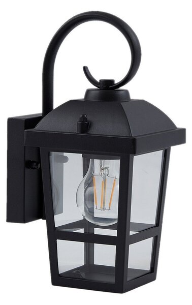 Lampade da esterno Lindby, Eloane, dimmerabile, Nero, Balcone, Acciaio inossidabile, Moderno