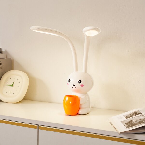 Lampade da tavolo Lindby, Haas, dimmerabile, Beige, Camera dei bambini, Plastica, Giovanile