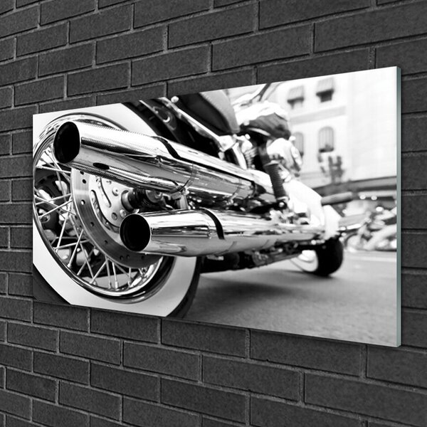 Quadro in vetro Arte dei motori 100x50 cm 2 appendini