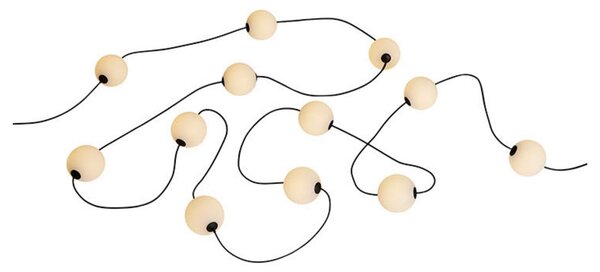 Ghirlande luminosa LOOM DESIGN, Misst Garland 12, Bianco, Terrazza, Plastica, Moderno