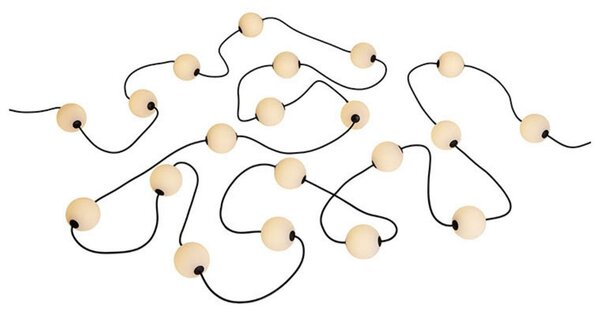 Ghirlande luminosa LOOM DESIGN, Miss Garland, Bianco, Terrazza, Plastica, Moderno