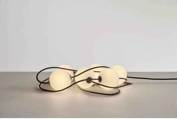 Ghirlande luminosa LOOM DESIGN, Misst Garland 12, Bianco, Terrazza, Plastica, Moderno