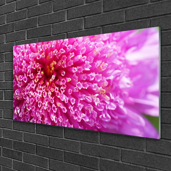 Quadro vetro Fiore da parete 100x50 cm 2 appendini