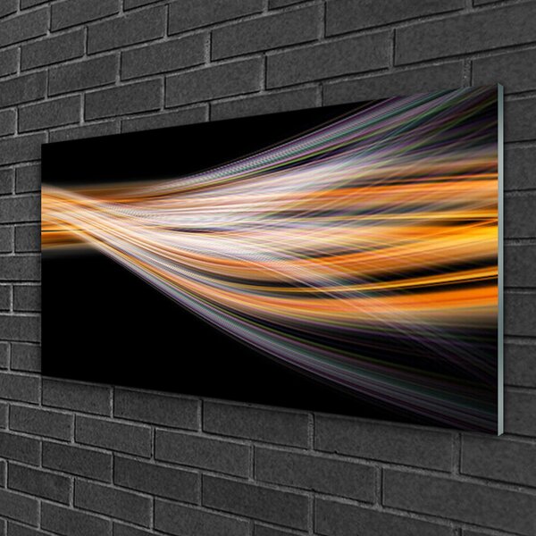 Quadro vetro Grafica astratta 100x50 cm 2 appendini