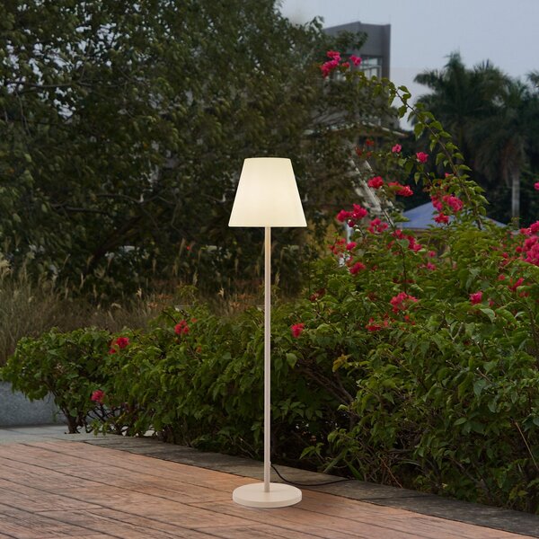 Lampade da esterno Lucande, Jaimy, Bianco, Terrazza, Metallo, Moderno