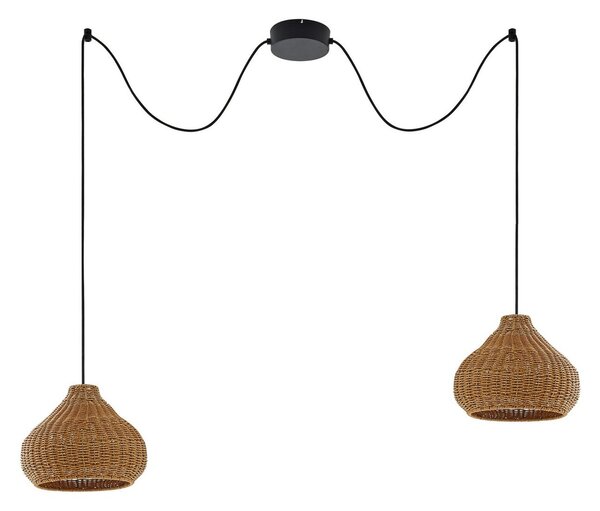 Lampade da esterno Lucande, Taniola, dimmerabile, Legno, Terrazza, Legno, Campagna / rustico