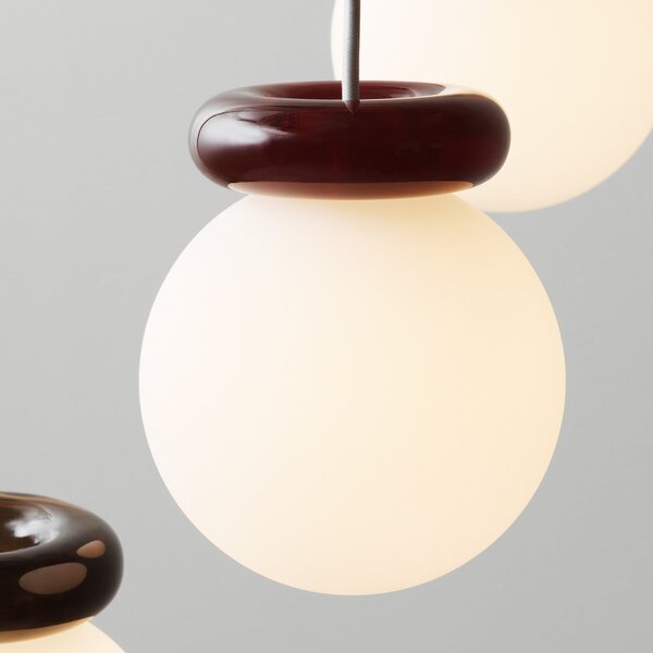 Lampada a sospensione Normann Copenhagen, Hinx, dimmerabile, Marrone / Ruggine, Cucina, Vetro, Design