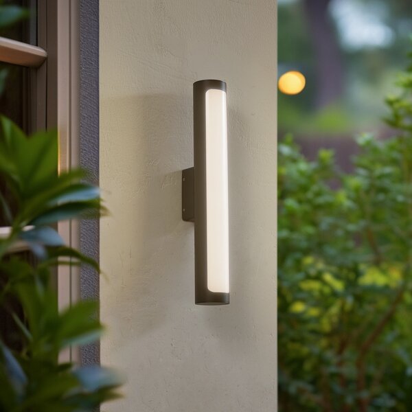 Lampade da esterno Lucande, Tuberia, Nero, Terrazza, Alluminio, Moderno