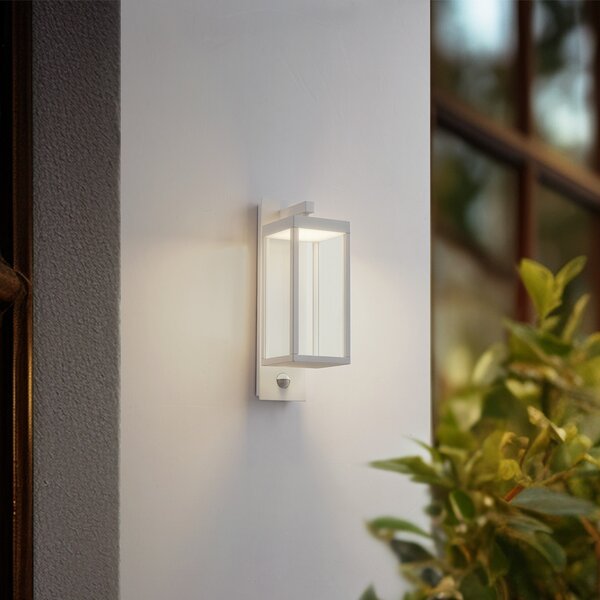 Lampade da esterno Lucande, Ferdinand, Bianco, Balcone, Alluminio, Moderno