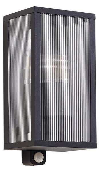 Lampade da esterno Lindby, Peldar, dimmerabile, Nero, Terrazza, Alluminio, Moderno