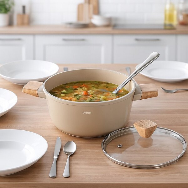 Casseruola con coperchio incluso/con superficie in ceramica 4,4 l Ecrina – Orion