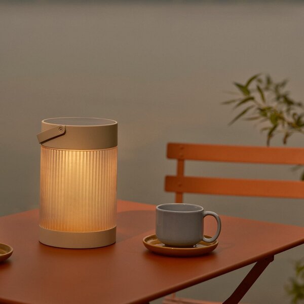 Lampade da esterno Nordlux, Coupar, dimmerabile, Beige, Terrazza, Plastica