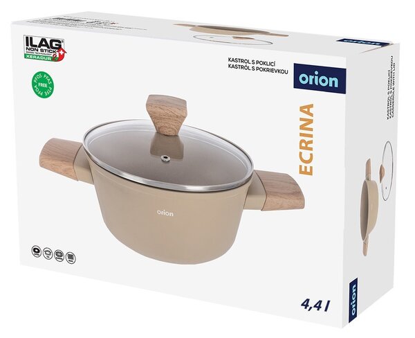Casseruola con coperchio incluso/con superficie in ceramica 4,4 l Ecrina – Orion