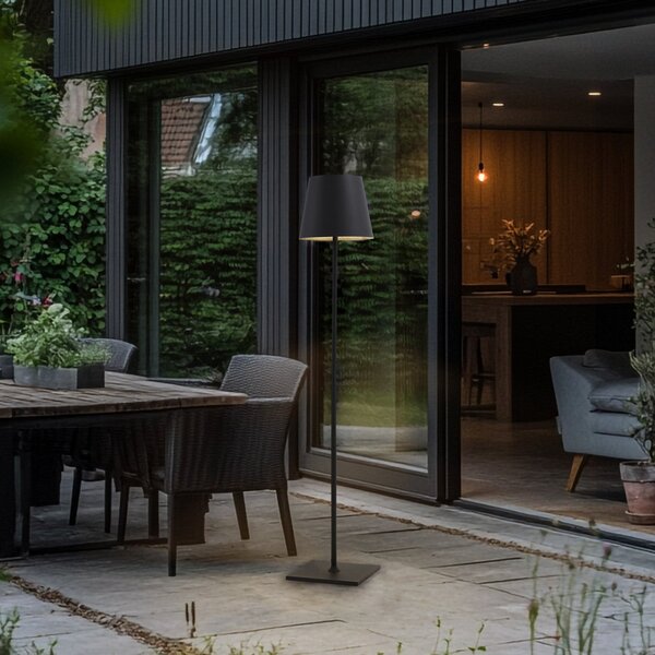 Lampade da esterno Lucande, Andrei, Grigio, Balcone, Alluminio, Moderno