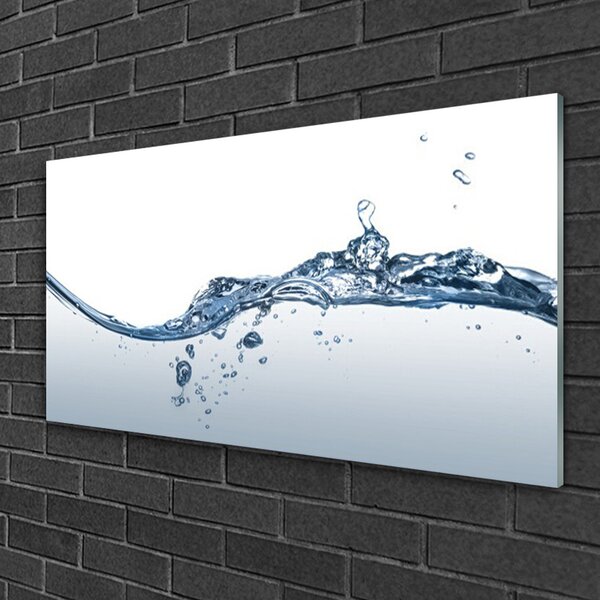 Quadro in vetro Arte dell'acqua 100x50 cm 2 appendini