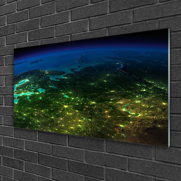 Quadro vetro Grafica astratta 100x50 cm 2 appendini