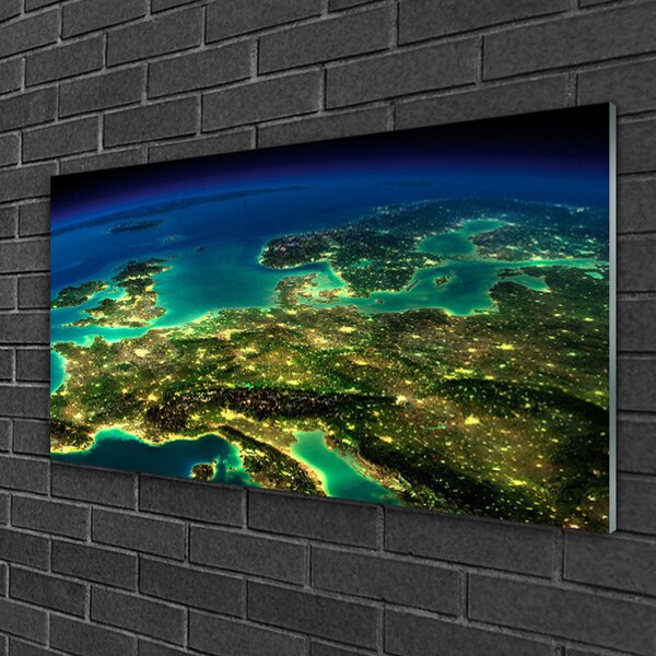Quadro in vetro Grafica astratta 100x50 cm 2 appendini