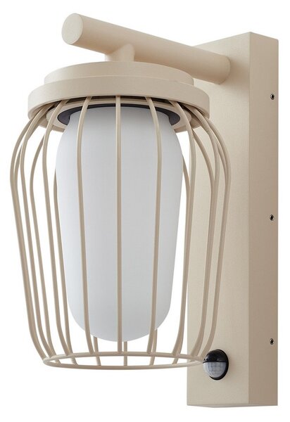 Lampade da esterno Lucande, Chandan, dimmerabile, Beige, Terrazza, Alluminio, Moderno