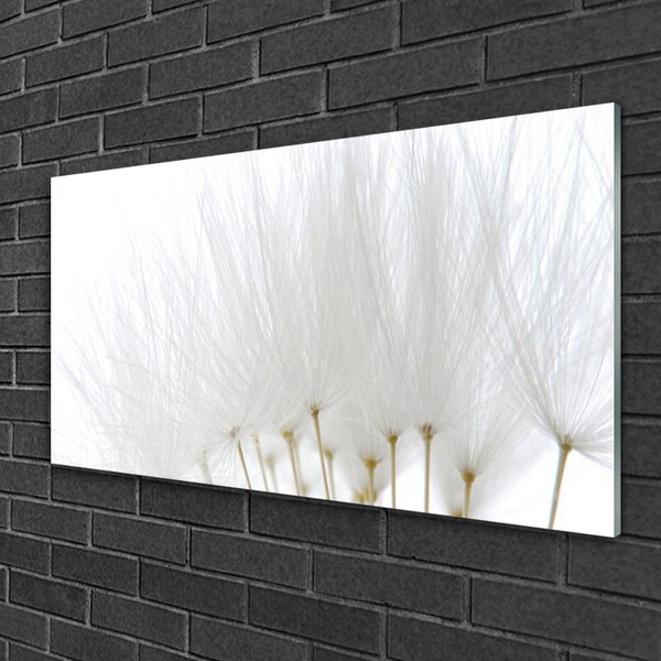 Quadro vetro Fiori da parete 100x50 cm 2 appendini