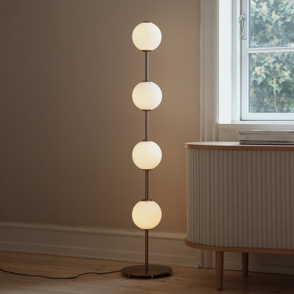 Lampada da terra UMAGE, Audrey, dimmerabile, Dorato / Ottone, Soggiorno, Metallo, Design