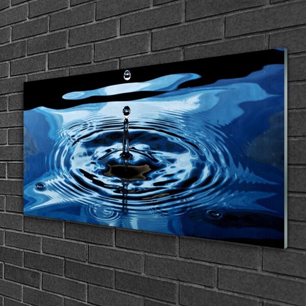 Quadro su vetro Arte dell'acqua 100x50 cm 2 appendini