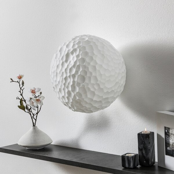 Applique da parete Artemide, Meteorite, dimmerabile, Bianco, Soggiorno, Vetro, Design