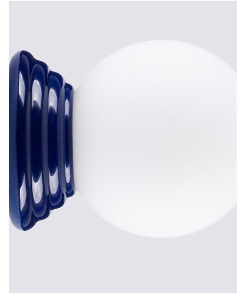 Lampada da parete blu in ceramica ø 12 cm Farsa – Sollux