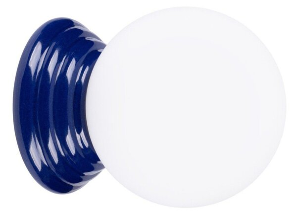 Lampada da parete blu in ceramica ø 12 cm Farsa – Sollux