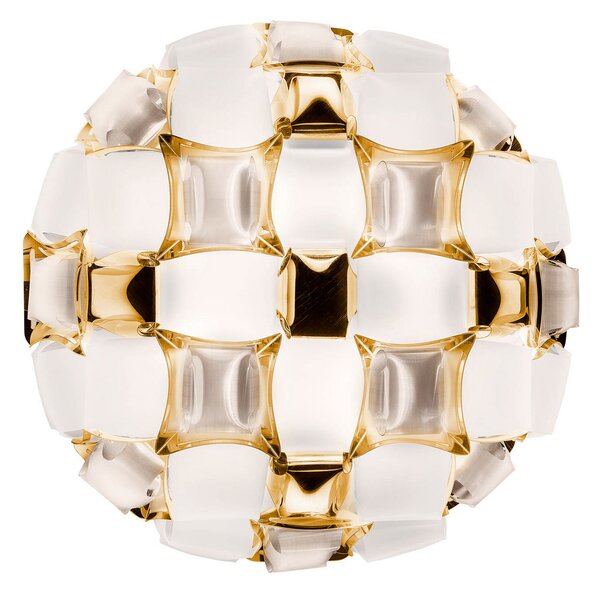 Applique da parete Slamp, Mida, dimmerabile, Dorato / Ottone, Soggiorno, Plastica, Design