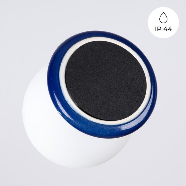 Lampada da parete blu in ceramica ø 12 cm Farsa – Sollux