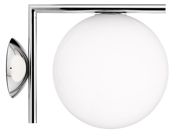 Applique da parete FLOS, IC C/W1, dimmerabile, Metallizzato, Soggiorno, Metallo, Design