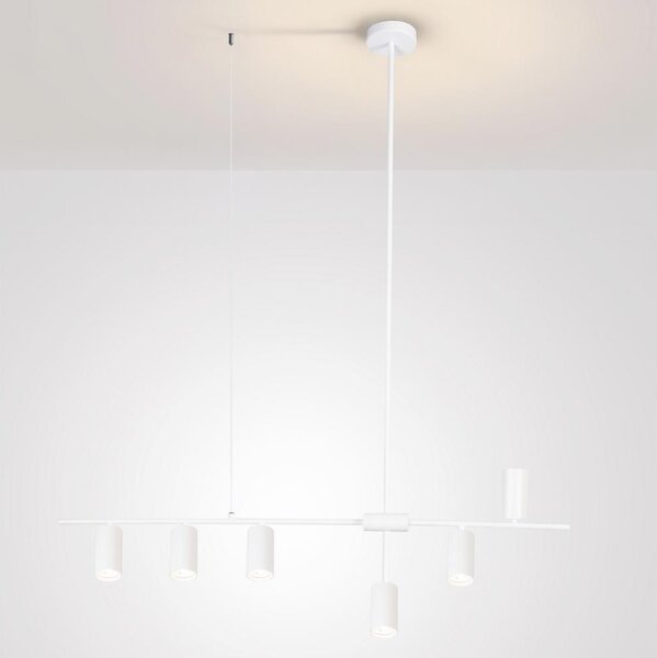 Brilagi - Lampadario sospeso su cavo CRANE 6xGU10/30W/230V bianco