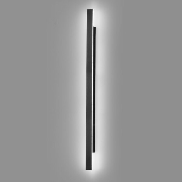 LED Applique da parete per esterni WOW LED/20W/230V 3000/4000/6000K 120cm IP54 nero