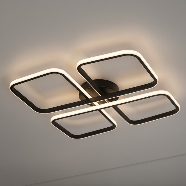 Plafoniera da soffitto HIDALGO LED/40W/230V nera
