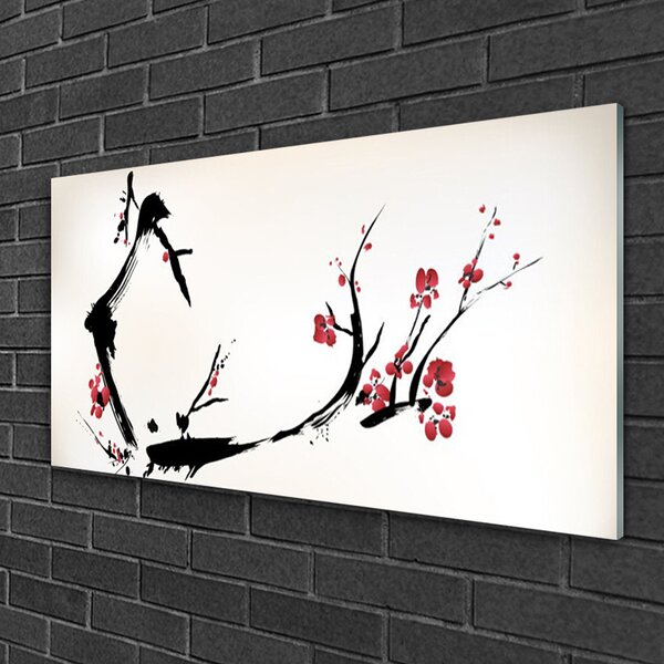 Quadro in vetro Grafica astratta 100x50 cm 2 appendini