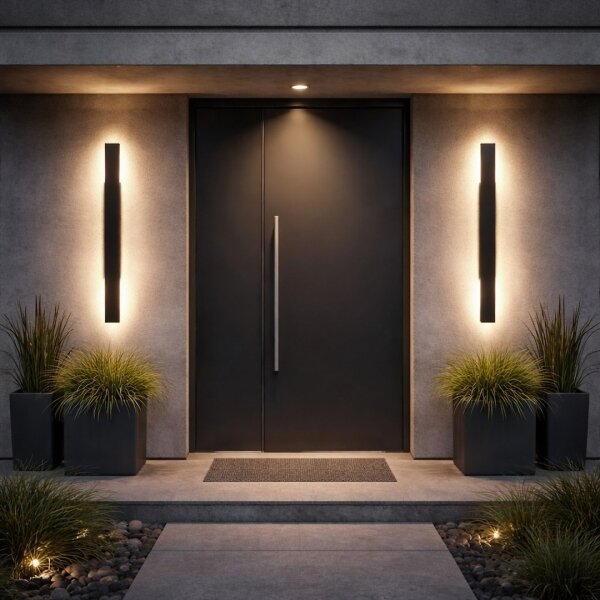 Applique da esterno LED WOW 11W/230V 3000/4000/6000K 60 cm IP54 nero