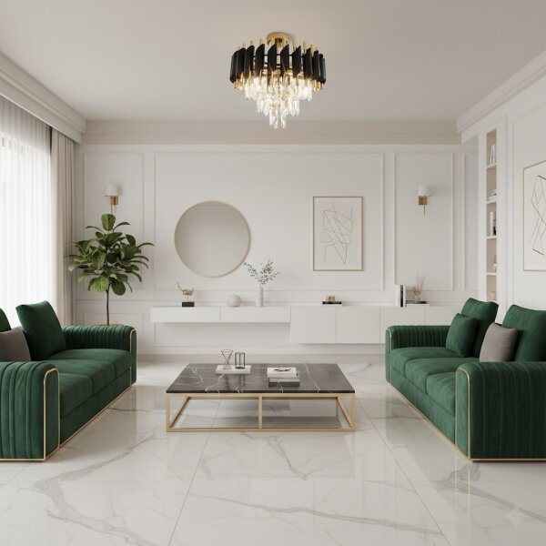 Plafoniera CRISTAL 5xE14/10W/230V nero/oro