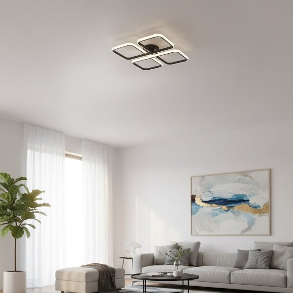 Plafoniera da soffitto HIDALGO LED/40W/230V nera