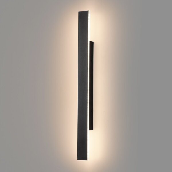 Applique da esterno LED WOW 11W/230V 3000/4000/6000K 60 cm IP54 nero