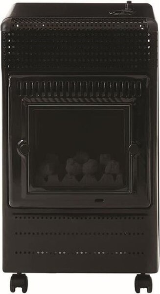 Riscaldatore a gas, Favex Ektor Fire, butano, 3400 Watt, infrarossi blu, 3 livelli di riscaldamento, effetto camino