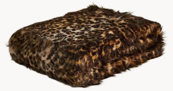 Coperta a fantasia leopardo Brown