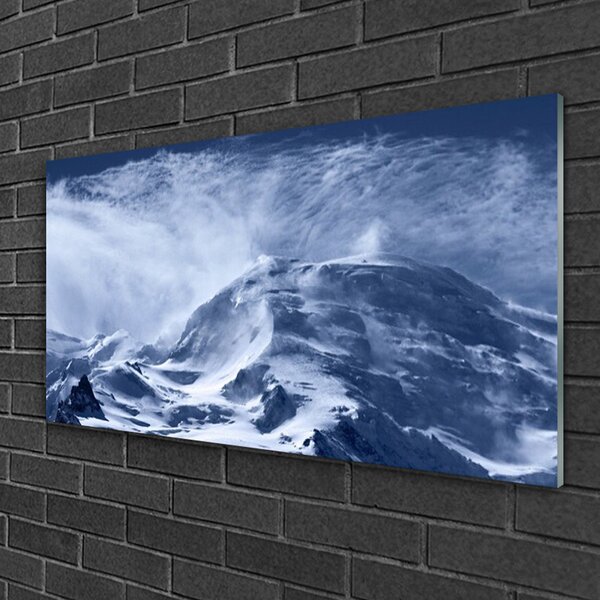 Quadro vetro Paesaggio montano 100x50 cm 2 appendini