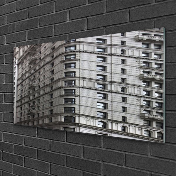 Quadro di vetro Edifici Case 100x50 cm 2 appendini