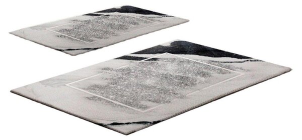 Set di tappetini per il bagno greige 2 pz 60x100 cm CT – Foutastic