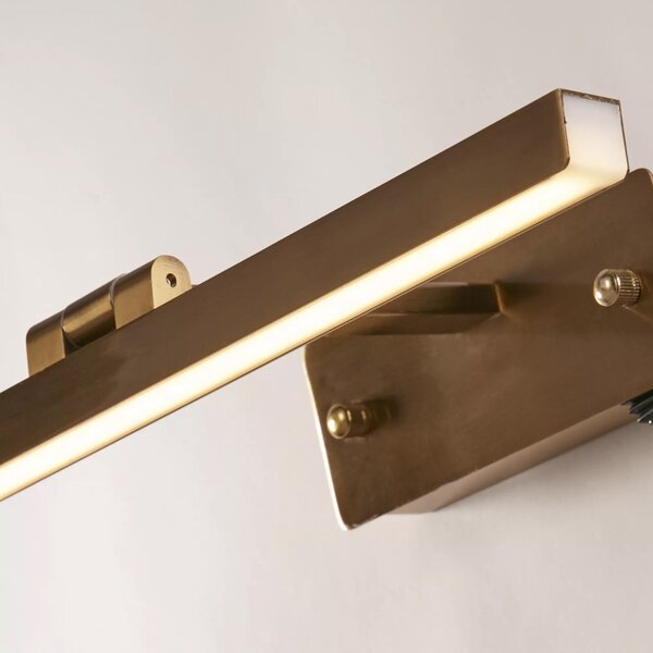 Applique Moderna Corfù Acciaio Ottone Alluminio Led 7,99W 3000K