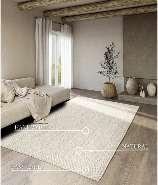 Tappeto bianco in iuta reversibile/tessuto a mano 120x170 cm Rosalie – Villeroy&Boch