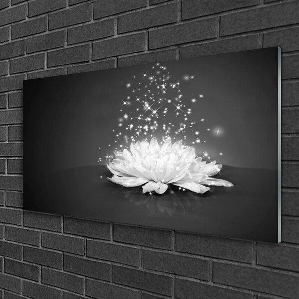 Quadro in vetro Fiore Pianta naturale 100x50 cm 2 appendini