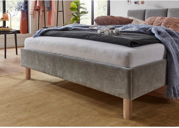 Letto singolo imbottito grigio rete non inclusa 120x200 cm Joker – Meise Möbel