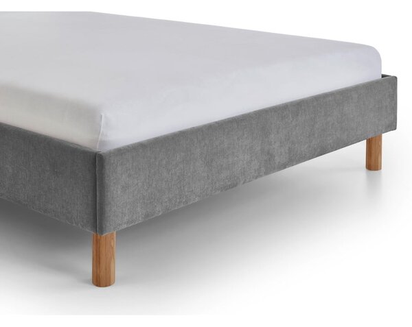 Letto singolo imbottito grigio rete non inclusa 120x200 cm Joker – Meise Möbel